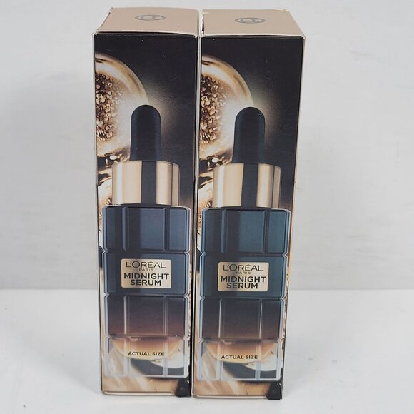 LOreal Paris Age Perfect Cell Renewal Midnight Serum 1.0 Fl Oz NIB Set of 2 - Picture 4 of 5